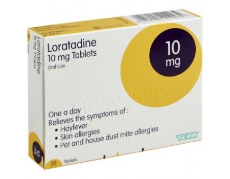 Loratadine 10 mg. 30 tablets